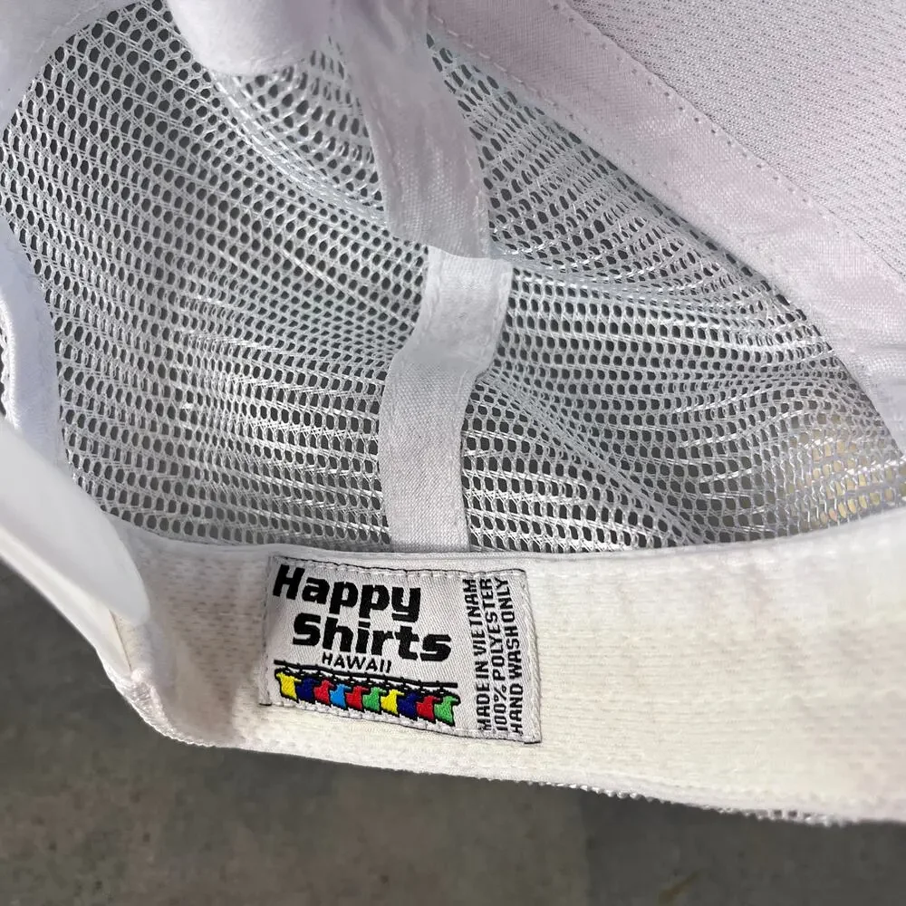Happy Shirts Hawaii island rainbow ombre vacation cap gender neutral cap hat